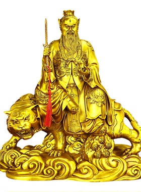 铜张天师神像摆件祖师