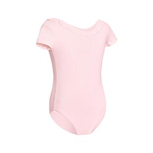 艾舞戈儿童舞蹈服短袖芭蕾舞练功服女童形体服荷叶花边体操服套装