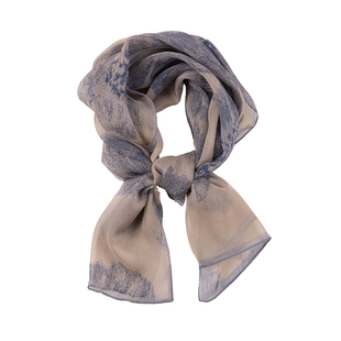 盈妹暖玉生烟丨薯莨纱桑蚕丝长条真丝丝巾女系脖配衬衫高级感礼盒