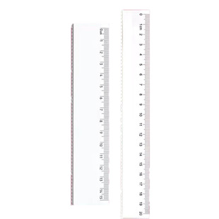 【15/20cm】透明波浪尺带波浪线直尺格尺多功能绘图塑料尺学生文
