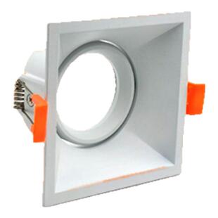 艾朵拉单头mr16灯杯灯底座GU10灯架开孔85mm卤素射灯罩前卡外壳罩