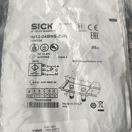 询价-德国SICK传感器IM12-04BNS-ZW1货号79000