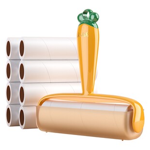 毛衣专用粘毛器可撕式纸卷滚筒黏沾浮毛清理黑色衣服家用去毛神器