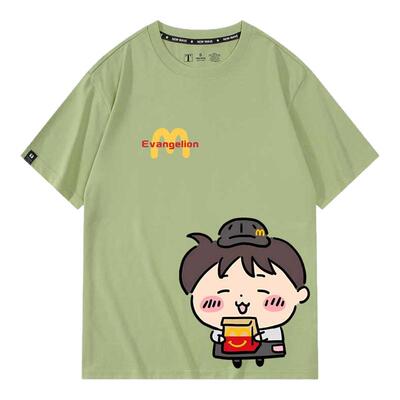 休闲宽松纯棉情侣短袖