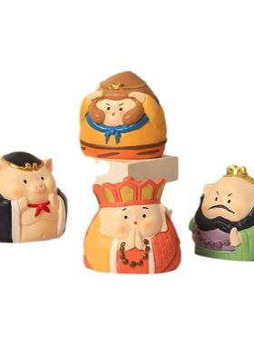 西游记小摆件创意家居装饰品客厅办公室桌面孙悟空国潮风公仔手办