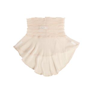 真丝围脖桑蚕丝网纱假领子套头春季高领护颈保暖脖套纯色小丝巾女