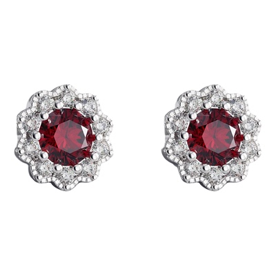 元术乐之简约百搭款小花免摘耳钉