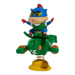 「勇往直前」正版蜡笔小新车载摆件摇摇乐办公室工位情绪稳定神器