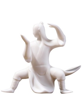 创意陶瓷太极人物桌面禅意摆件