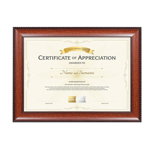 荣誉证书框空框摆台A4挂墙奖状裱框聘书外壳B5b4 a3 4k 8K A5授权书毕业结业证书展示框定制获奖证件书相框