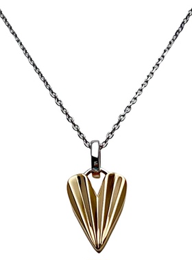 925银圣诞礼物爱心长项链毛衣链