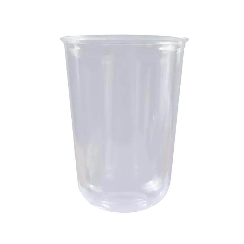 一次性95口径PET塑料杯360ML水果杯奶油千层杯酸奶透明波波蛋糕杯
