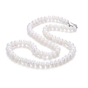 天然淡水珍珠项链馒头形气质百搭全珠链简约风送女友妈妈婆婆颈链