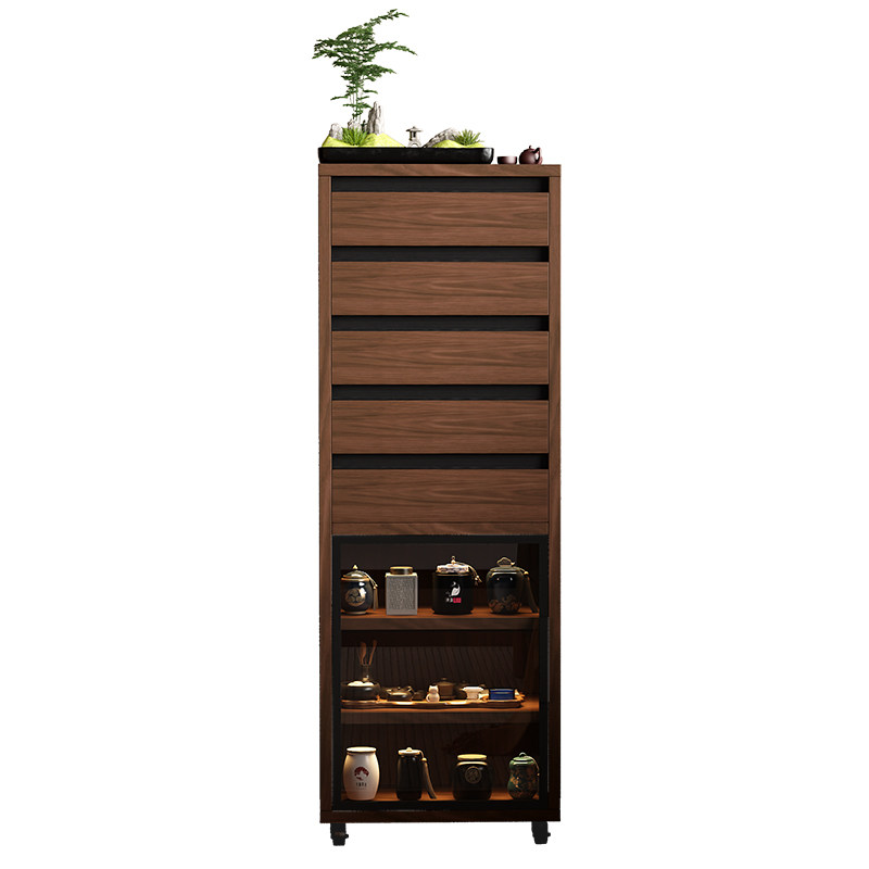 中古风可移动多层牙科茶具斗柜