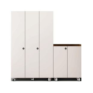 韩利园带锁可移动鞋柜门口带轮楼道密码锁定制电梯间储物柜VAA01