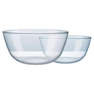 特大号和面盆加厚透明钢化玻璃盆烘焙大碗沙拉碗玻璃碗微波炉家用