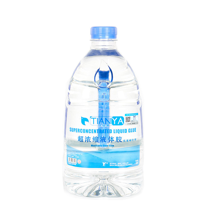 新款天涯超浓缩液体胶tianya透明胶大桶装大瓶便宜起泡胶水正品