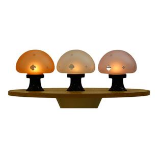 起煌光器物语 玻璃蘑菇氛围灯蜡烛灯 追光而遇 沐光而行