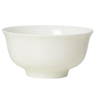 景德镇骨瓷中式米饭碗单个纯白色家用餐具吃饭陶瓷碗大号碗吃面碗