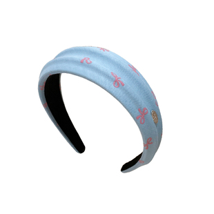 韩系可爱蝴蝶结宽边波浪宽边发箍女复古时尚日常外戴高颅顶头箍