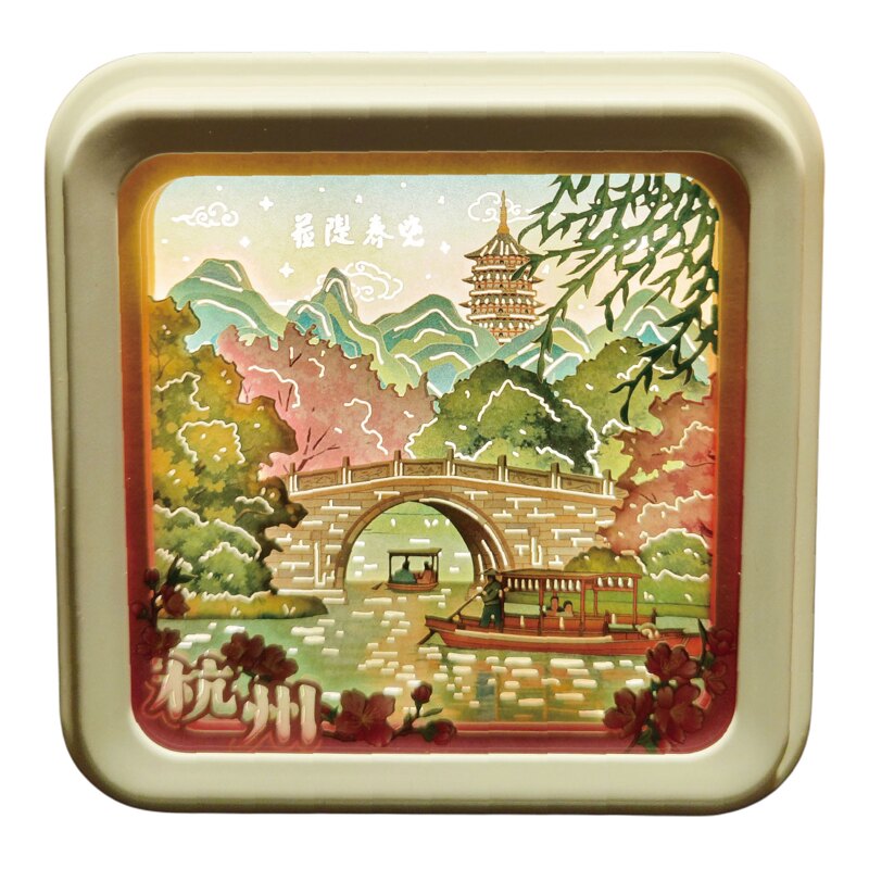 非遗文创纸雕灯杭州文旅纪念礼物