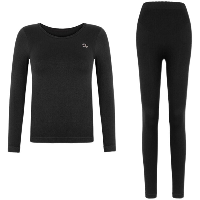 正品团购！YPL发热保暖内衣秋冬防寒打底无痕低领套装女R92联名款