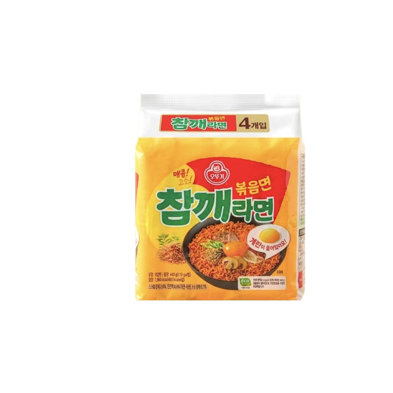 韩国直邮不倒翁芝麻香辣炒面