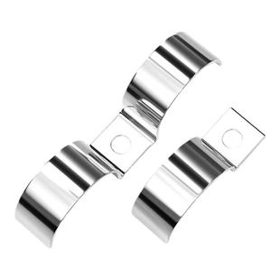 天卓五金加厚304不锈钢P型单边管卡半边码单孔骑马卡双管扣水管夹