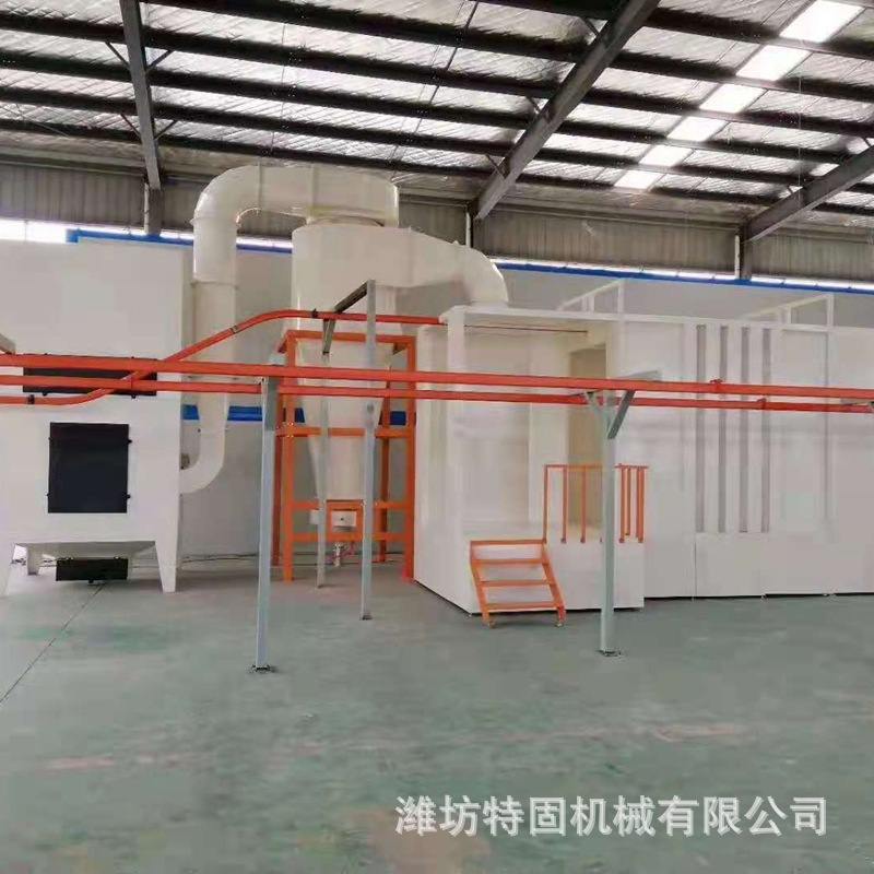 粉末喷涂流水线 全自动静电设备生产线 五金配件沟槽管件喷漆设备