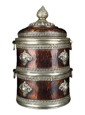 复古储物盒纯铜客厅装饰摆件