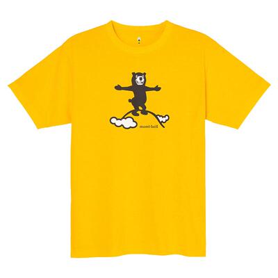 Montbell日本户外速干印花圆领短袖T恤男女情侣款