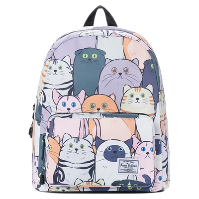 卡通印花迷你户外休闲双肩背包