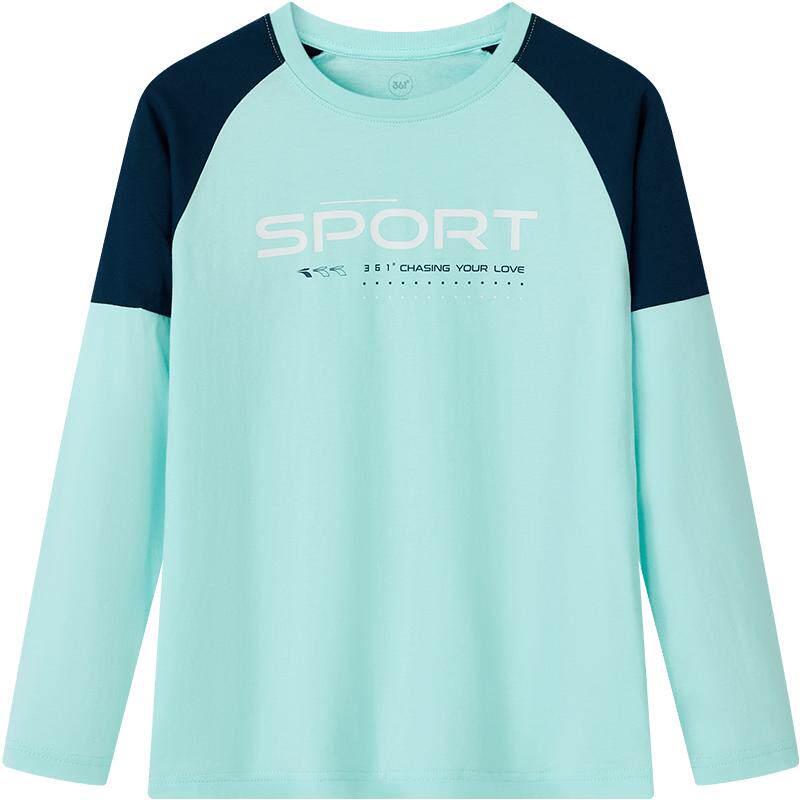 361°童装男女童T恤长袖纯棉2026春秋新款运动大童儿童卫衣上衣