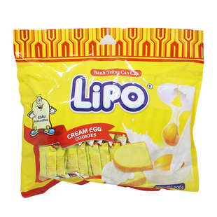 Tipo越南进口面包干270g鸡蛋榴莲牛奶味巧克力早餐饼干糕点零食品