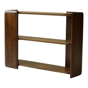 良年家具 云尔沙发边几侧边柜黑胡桃实木轻奢客厅移动置物柜BJ33