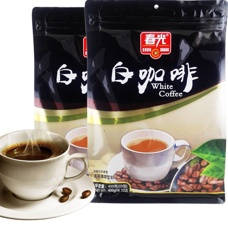 春光白咖啡400克1袋2袋 速溶咖啡醇香浓郁包邮海南特产咖啡粉