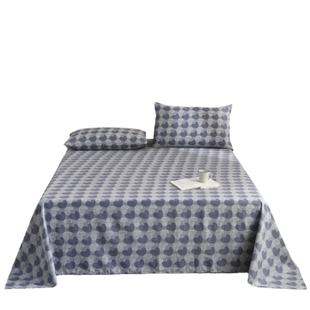 100%全棉床单加厚单件被单纯棉磨毛床盖秋冬单双人床加枕套被单子