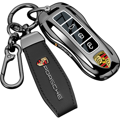 保时捷钥匙套帕拉梅拉卡宴高级感macan帕美911全包718金属男壳扣