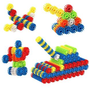 幼儿园桌面玩具宝宝拼插拼装益智早教齿轮积木男孩女孩儿童节礼物