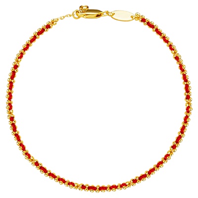 赵露思同款幸运编织红绳手链