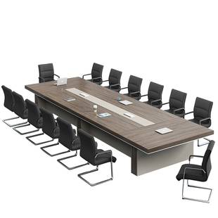 大型会议桌长桌子工作台办公室长条桌椅组合培训办公家具简约现代