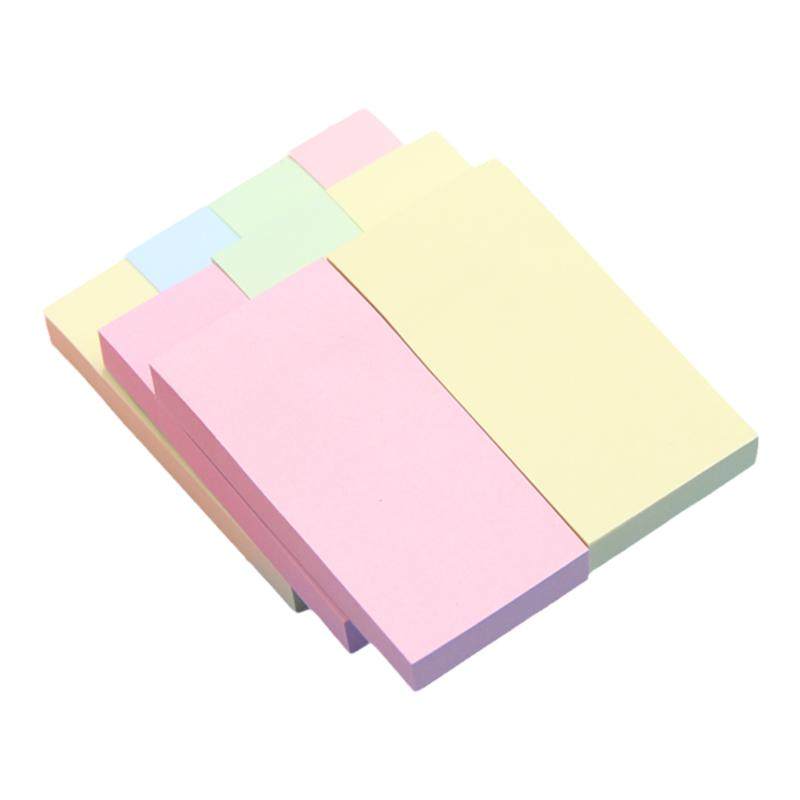 5本装 条状记事贴便利贴创意学生用粘性强大号彩色N次贴便签本便签纸小本子自粘便条纸2条3条4条多功能韩版