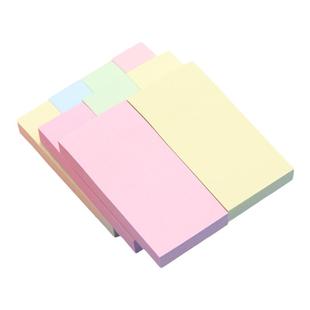 5本装 条状记事贴便利贴创意学生用粘性强大号彩色N次贴便签本便签纸小本子自粘便条纸2条3条4条多功能韩版