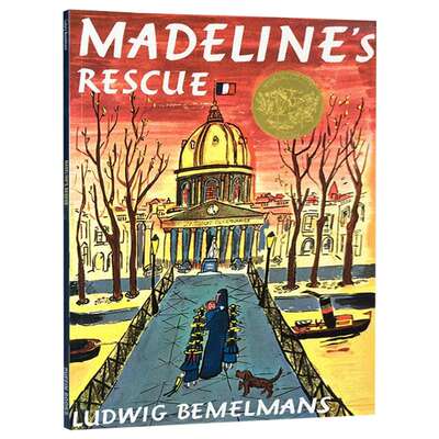 玛德琳的营救 英文原版绘本 Madeline's Rescue 玛德琳的救命狗 廖彩杏推荐书单 凯迪克金银双奖韵文与歌谣 英文版儿童读物图画书