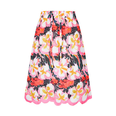 宽松休闲印花A型半身裙