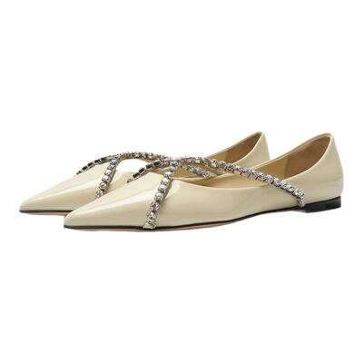 Jimmy Choo 女士GENEVI FLAT平底鞋银泰百货精品 301596