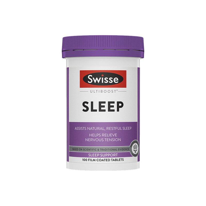 澳洲Swisse睡眠片100片斯维诗成人缓解压力草本植物不含褪黑素