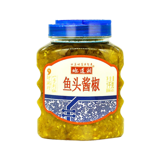 大瓶装地道湘1000g鱼头酱椒辣椒酱中辣特色鱼头剁椒家庭装