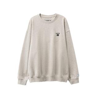 【自营】SATUR ARCHIVE秋季新品圆领纯棉经典刺绣小logo套头卫衣