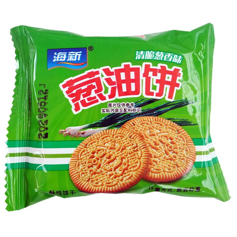 海新葱油饼干小时候的味道老人爱独立小包散装早餐零食5斤超优惠